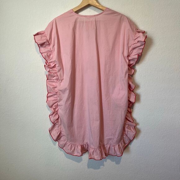 Quiet Culture Pink Petal Pajama Party Short Nightgown Dress Women's Size XS/S - Picture 4 of 6